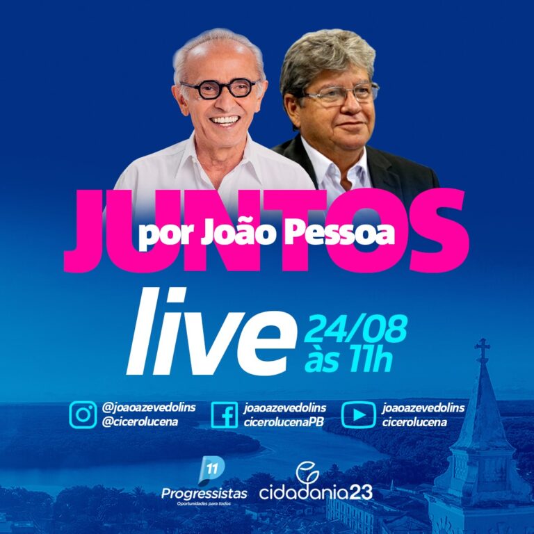 LIVE | Governador anuncia às 11h apoio do Cidadania a pré-candidatura de Cícero Lucena | Acompanhe AO VIVO