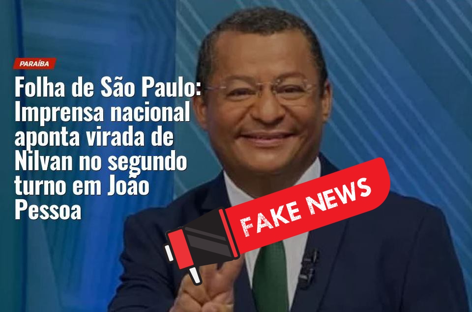 Folha de São Paulo diz que Nilvan Ferreira falsificou texto do jornal para parecer “favorito”