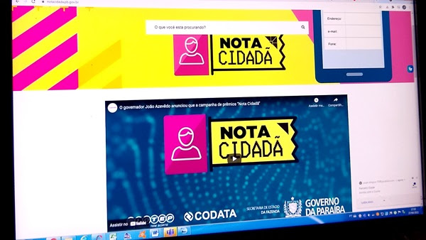 Programa Nota Cidadã chega a 70 mil paraibanos cadastrados em setembro