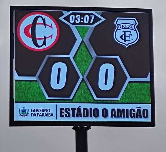 Governo instala placares eletrônicos nos estádios Amigão e Almeidão