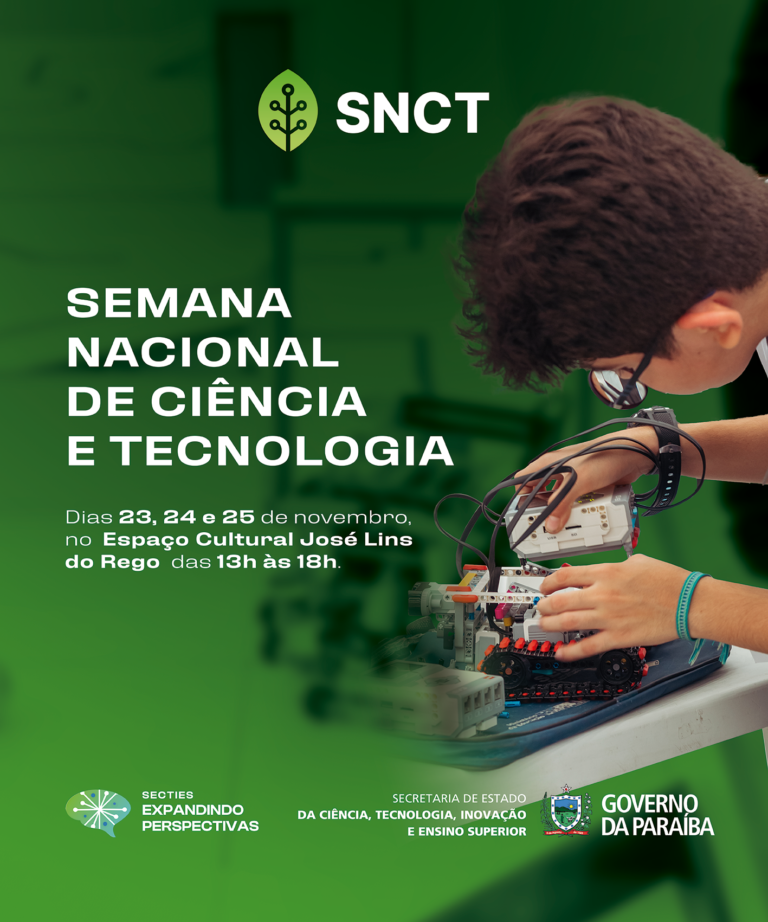 Semana Nacional de Ciência e Tecnologia começa nesta quinta com palestras, exposição de projetos e mostra de robótica