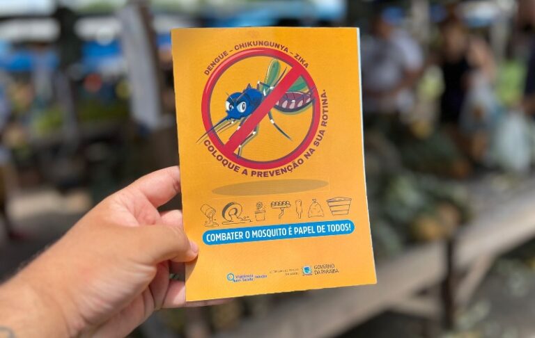 Ação educativa combate a dengue na Feira de Jaguaribe