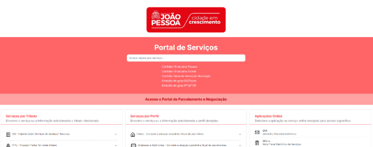 Novo sistema tributário e Portal do Contribuinte já estão funcionando em João Pessoa