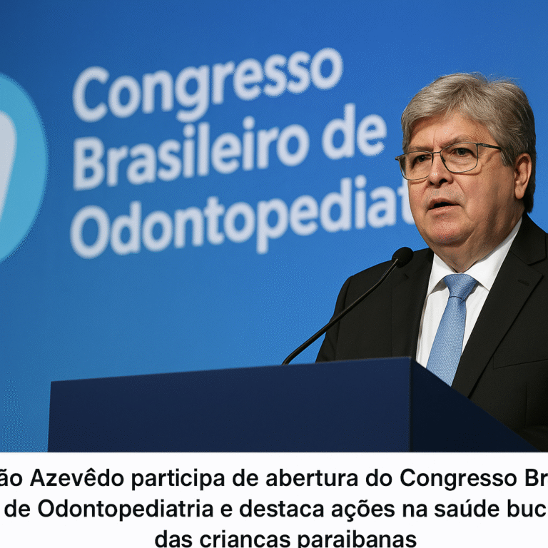 VALE ESTE TEXTO – João Azevêdo participa de abertura do Congresso Brasileiro de Odontopediatria e destaca ações na saúde bucal das crianças paraibanas