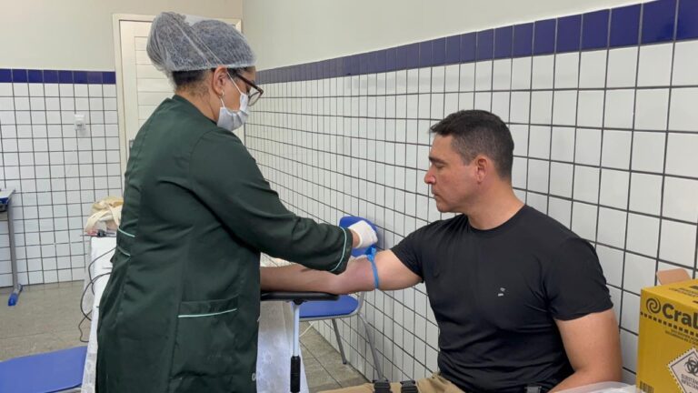 Caravana da Saúde da Poinsp beneficia profissionais de segurança em Sousa