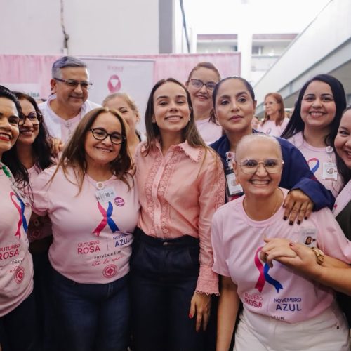 Primeira-dama Camila Mariz destaca prevenção e acolhimento em abertura do Outubro Rosa no Hospital de Trauma