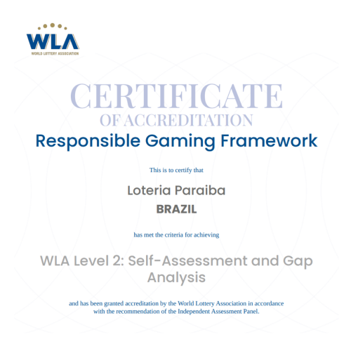 Lotep conquista Certificação Internacional Nível 2 em Jogo Responsável da World Lottery Association