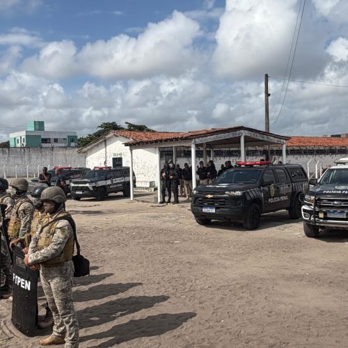 Megaoperação mobiliza mais de cem policiais penais na Penitenciária Silvio Porto