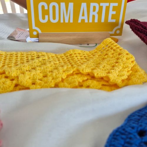 Arte do crochê é destaque da Feira dos Aromas da FCJA