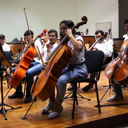 Concerto didático da Orquestra Sinfônica da Paraíba reúne estudantes de escolas de música de João Pessoa